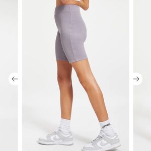 Good American Thermal Biker Shorts - Lilac